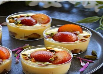 Gulab Jamun Custard