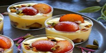 Gulab Jamun Custard