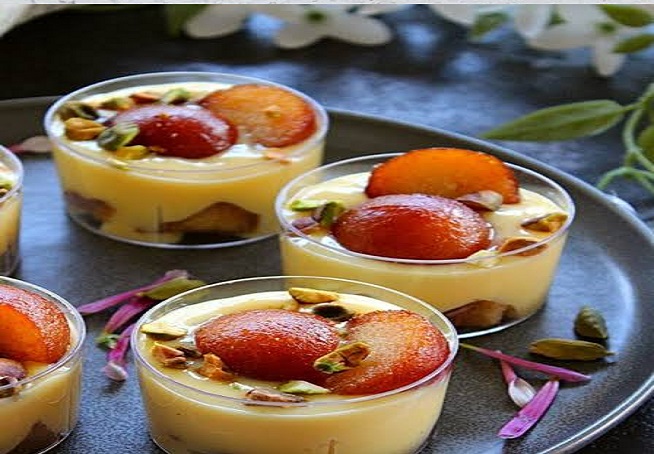 Gulab Jamun Custard