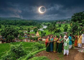 Surya Grahan on Hariyali Amavasya
