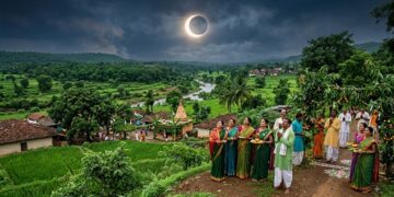 Surya Grahan on Hariyali Amavasya