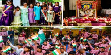 ‘Bharat Mata Ki Jai’ echoed in council schools and KGBVs.