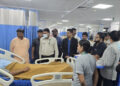 Forest Minister Kedar Kashyap met the injured soldiers.