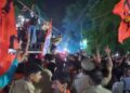 Clash between Kanwariyas and police over DJ