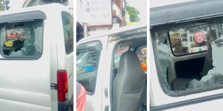 School van pelted with stones during Kanwar Yatra.