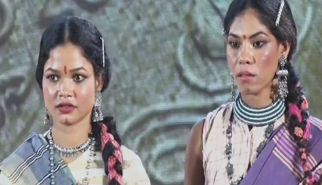 Surrendered Naxalite women walked the ramp.