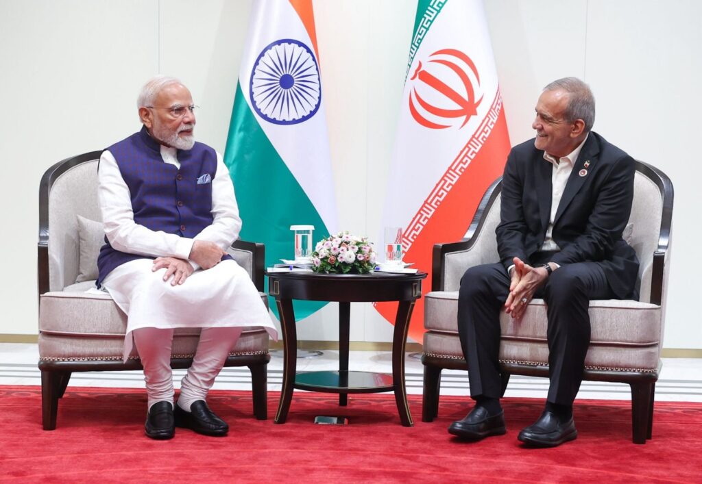 PM Modi met Iranian President Pezeshkian.