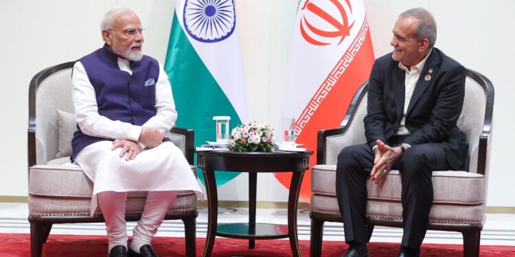 PM Modi met Iranian President Pezeshkian.