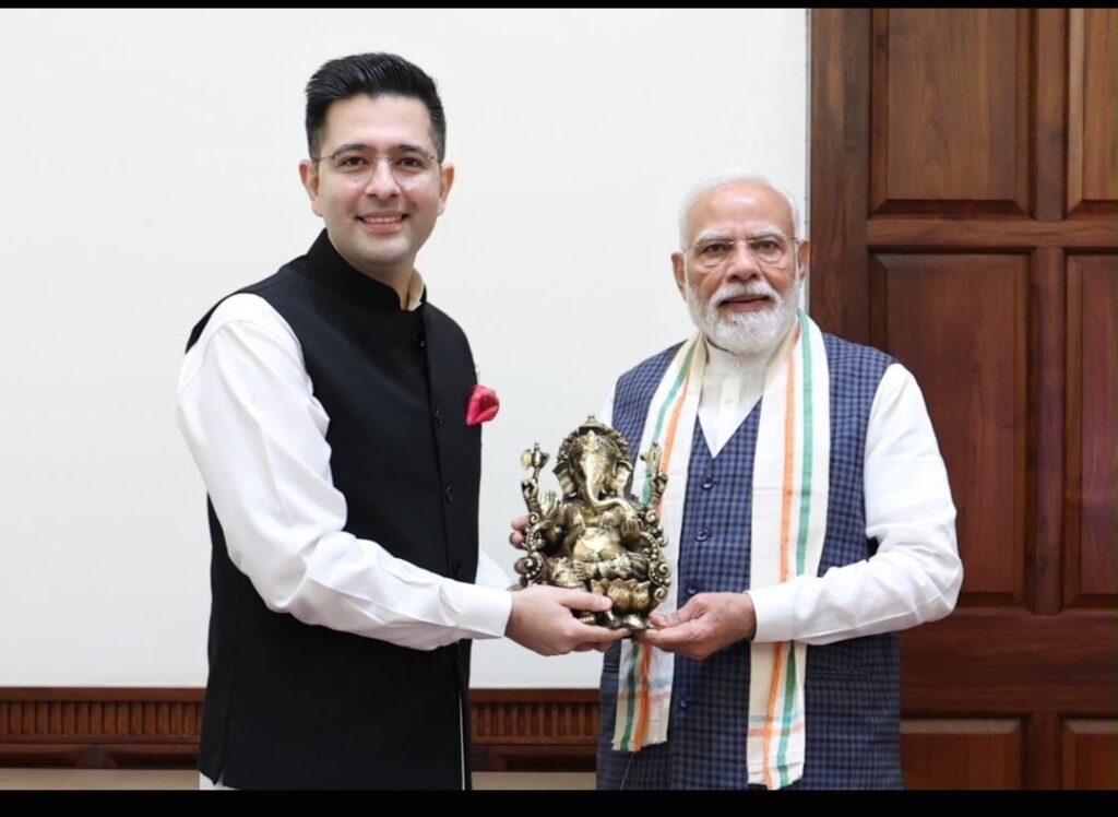 Raghav Chadha's meeting with PM Modi