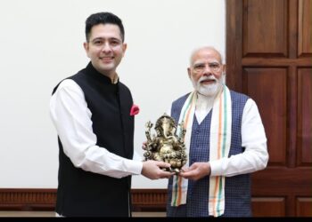 Raghav Chadha's meeting with PM Modi