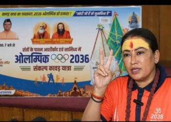 Rekha Arya embarks on Kanwar Yatra with a pledge to host the 2036 Olympics
