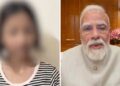 Female student apologized after remarks about PM Modi.