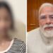 Female student apologized after remarks about PM Modi.