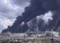 Massive fire at Russian gas-chemical plant