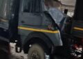 Three vehicles in an SSB convoy collided; three jawans injured.
