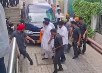 Life-threatening attack on former Punjab Deputy CM Sukhbir Singh Badal.
