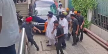 Life-threatening attack on former Punjab Deputy CM Sukhbir Singh Badal.