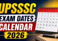 UPSSSC Exam Calender