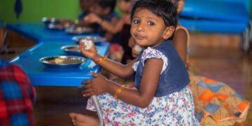 Nutritious food available at Anganwadi centers