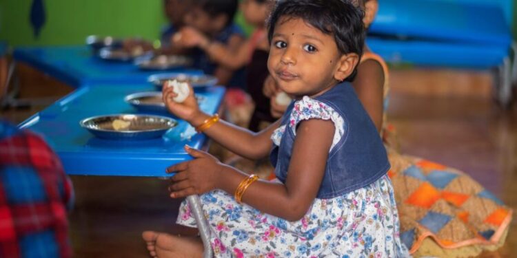 Nutritious food available at Anganwadi centers