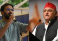 CJP spokesperson Ashutosh Ranka meets Akhilesh Yadav.
