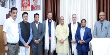 German delegation met MSME Minister Bhupendra Chaudhary.