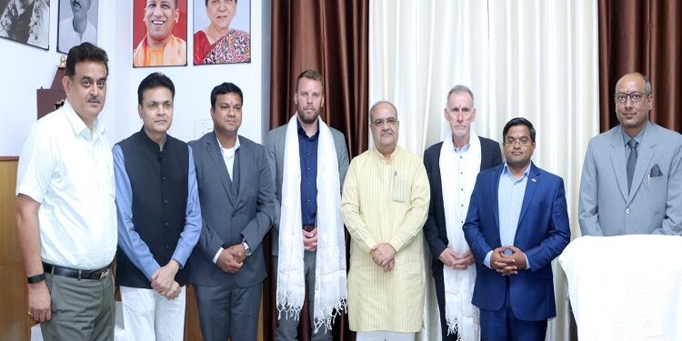 German delegation met MSME Minister Bhupendra Chaudhary.