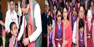 CM Dhami celebrated his birthday among divang children