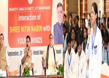 Nitin Naveen and CM Dhami had a direct dialogue with the youth