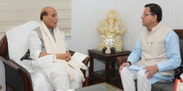 Rajnath Singh-CM Dhami