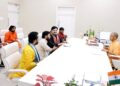 Artists of Hariharpur Music Gharana met CM Yogi.