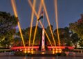 Light and sound show begins at Smritika.