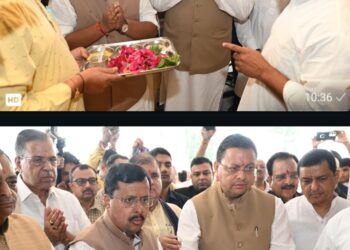 Nitin Naveen performed puja at Mahalaxmi temple