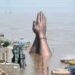 The fierce form of the Ganges in Varanasi