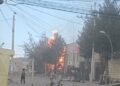 Massive explosion at a military base in Bolivia.