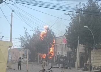 Massive explosion at a military base in Bolivia.