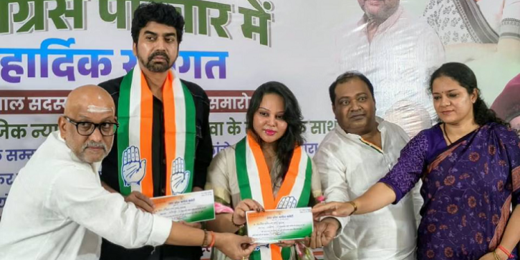 Retired IAS Dr Rakesh Verma and actress Firdous Bano join Congress